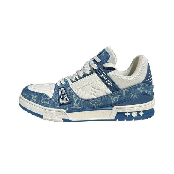 Monogram denim trainer - Picture 1 of 7